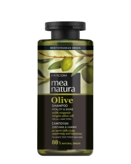 Farcom Șampon pentru păr uscat și slăbit cu ulei de măsline Mea Natura Olive Shampoo, 300 ml