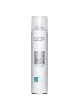 Farcom Лак для волос с нормальной фиксацией Seri Hair Spray UV Filter Anti- Frizz Protection Soft, 400 мл