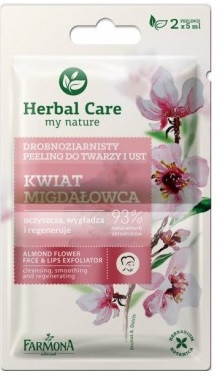 Farmona Exfoliant pentru față și buze Flori de migdale, 2X5 ml