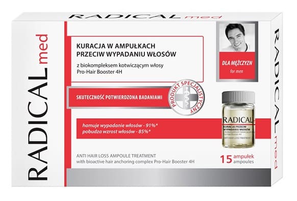 Farmona Комплекс в ампулах против выпадения волос для мужчин Radical Med, 15x5мл