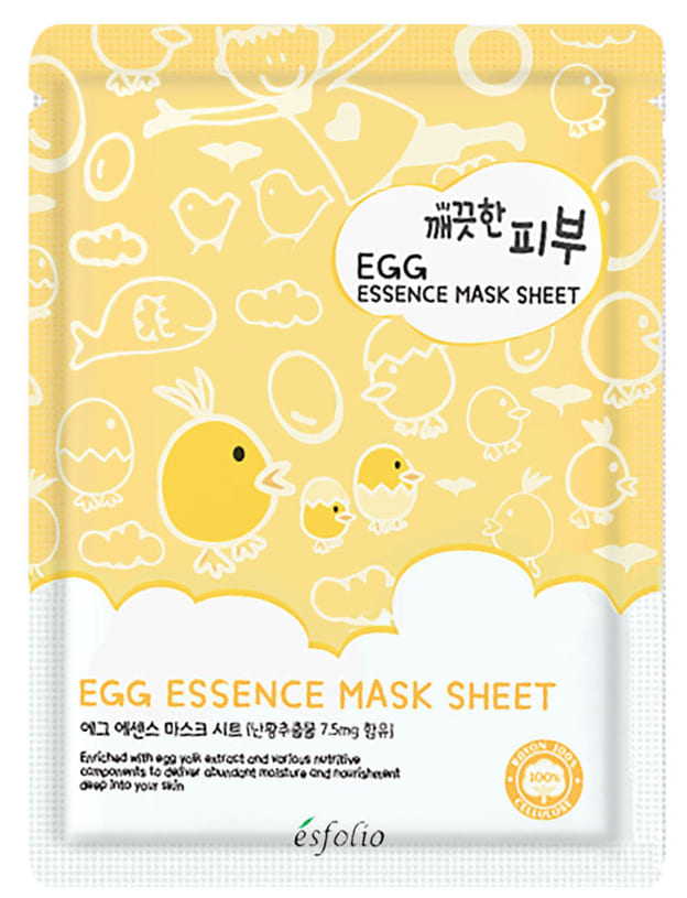 Esfolio Яичная тканевая маска Pure Skin Egg Essence Mask Sheet, 1 шт