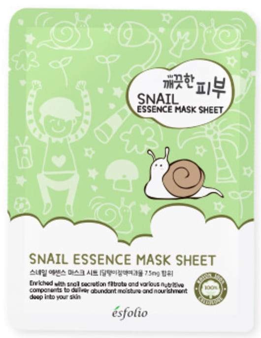 Esfolio Восстанавливающая тканевая маска для лица Pure Skin Snail, 1 шт