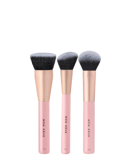 MON REVE Set de pensule pentru machiaj Complexion, 3 buc