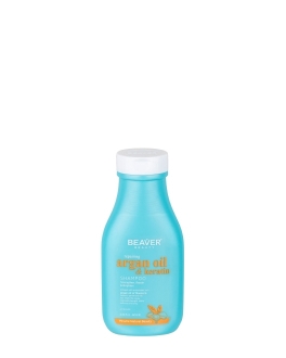 BEAVER Șampon regenerant pentru păr Argan Oil and Keratin, 60 ml