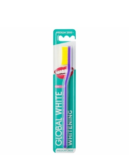 GLOBAL WHITE Periuță de dinți cu duritate medie Medium Whitening
