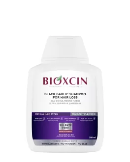 BIOXCIN Șampon pentru prevenirea căderii părului Black Garlic, 300 ml