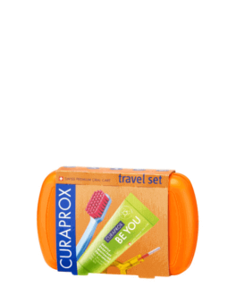 CURAPROX Дорожный набор Be You Orange, 4 шт