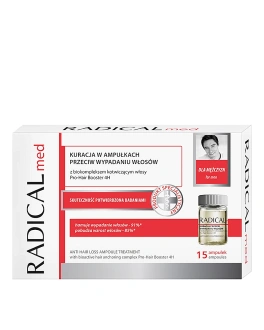 Farmona Ampole împotriva căderii părului pentru bărbați Radical Med, 15×5 ml