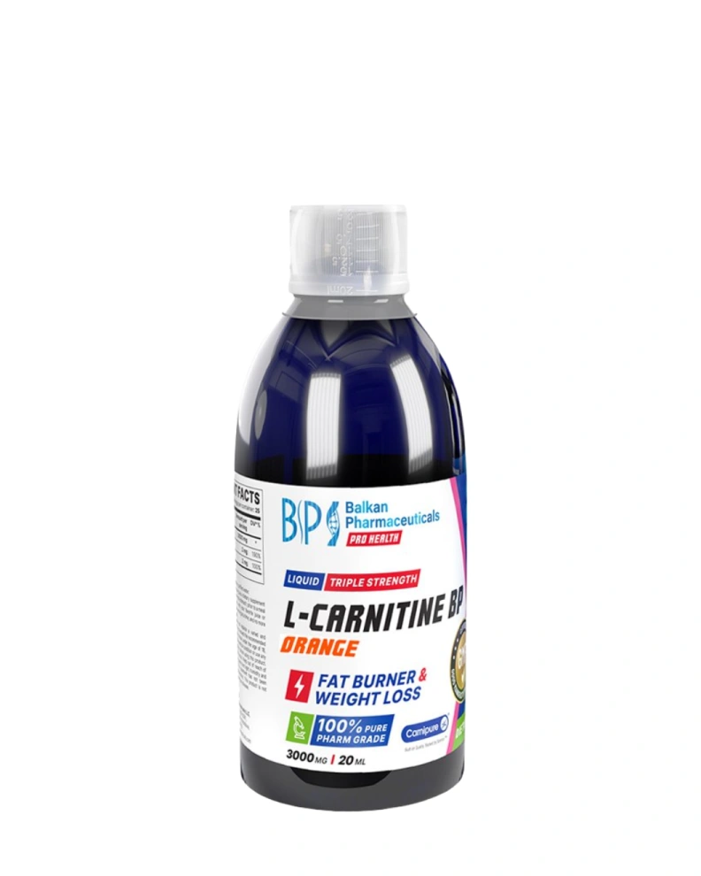 Balkan Pharmaceuticals Supliment alimentar L-Carnitine BP Orange, 500 ml