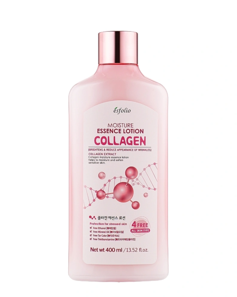 Esfolio Loțiune hidratantă cu colagen pentru față Moisture Essence, 400 ml