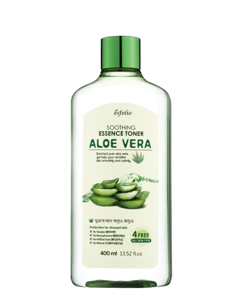 Esfolio Loțiune pentru față cu aloe Aloe Vera Soothing Essence, 400 ml