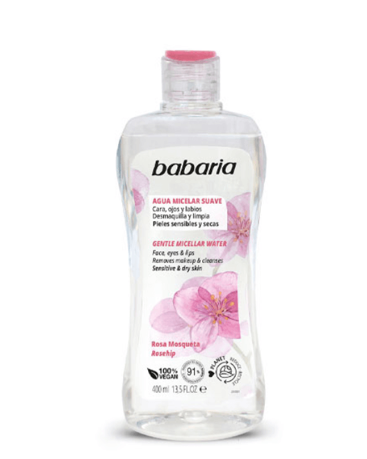 Babaria Apă micelară pentru demachiere Gentle Rosehip, 400 ml