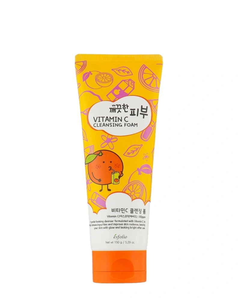 Esfolio Spumă de curățare pentru față Pure Skin Vitamin C, 150 gr