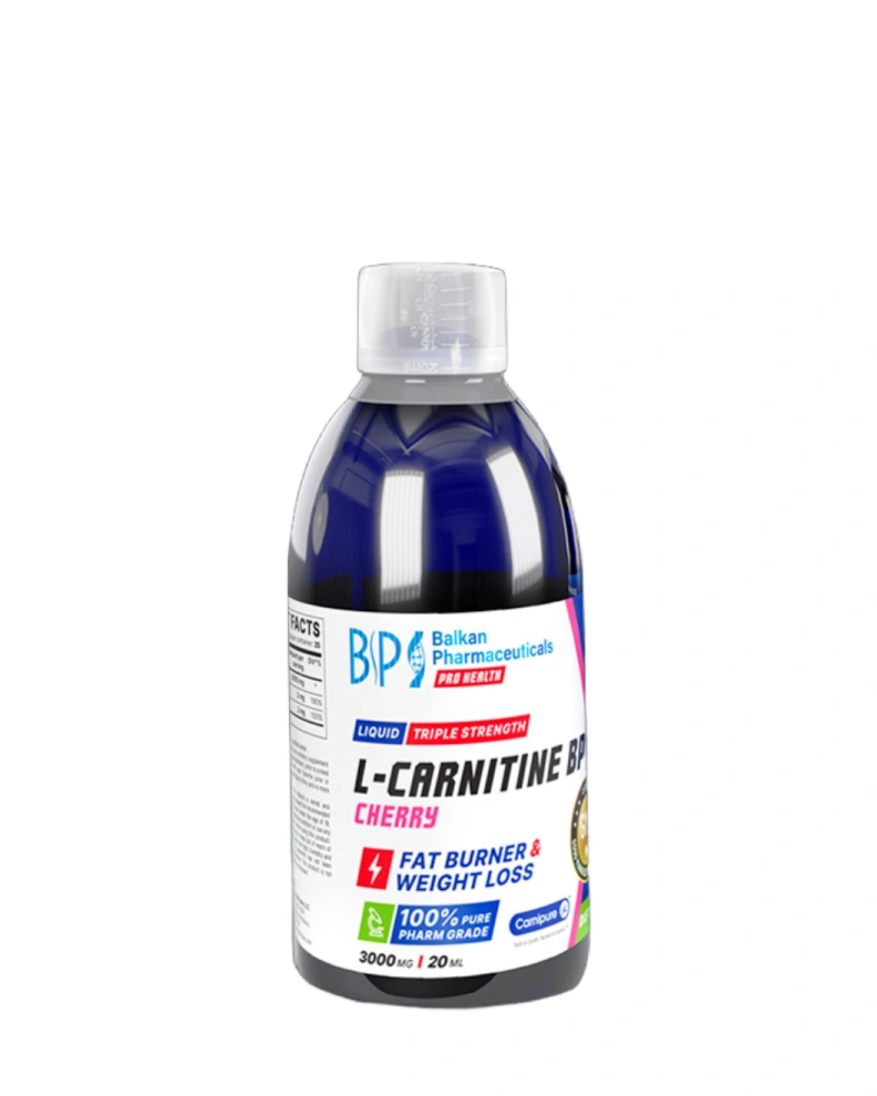 Balkan Pharmaceuticals Supliment alimentar L-Carnitine BP Cherry, 500 ml