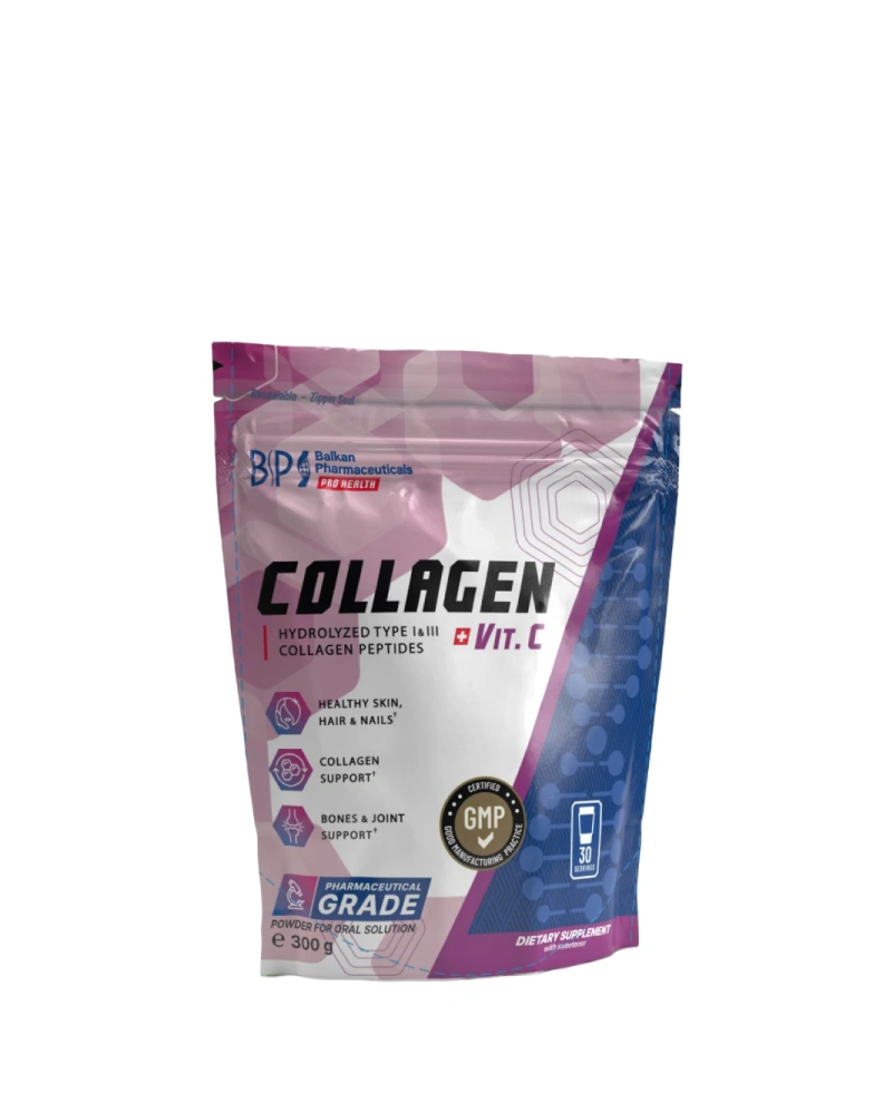 Balkan Pharmaceuticals Supliment alimentar Collagen + Vit. C, 300 g
