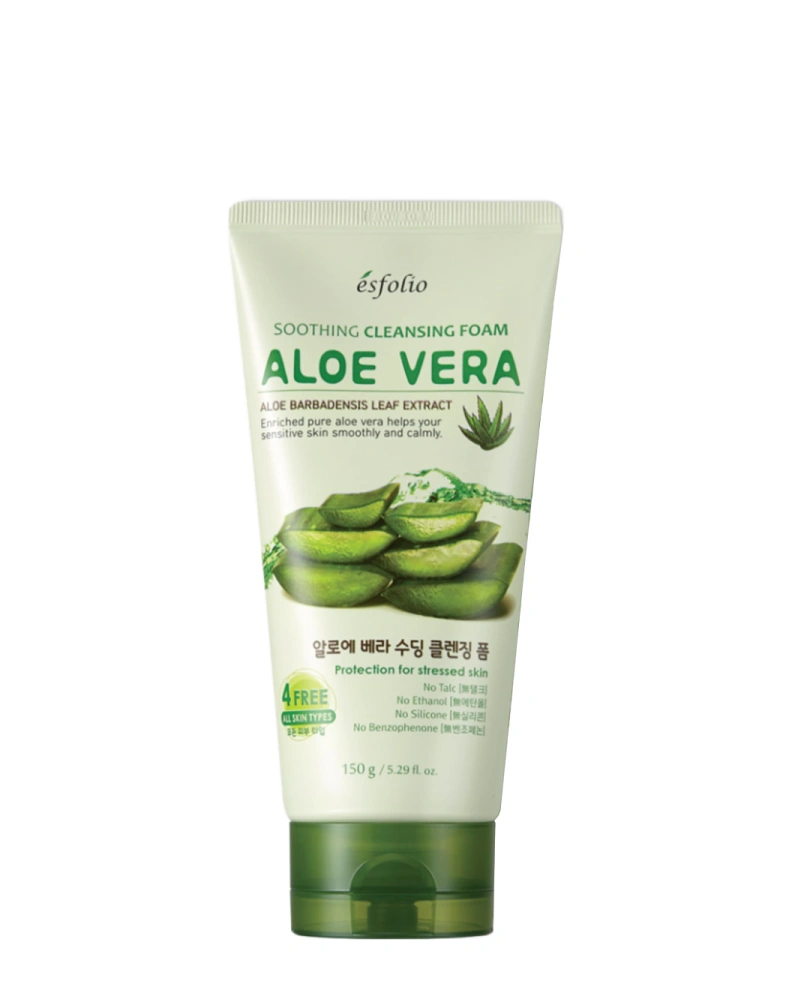 Esfolio Spuma de curățare pentru față Aloe Vera, 150 ml
