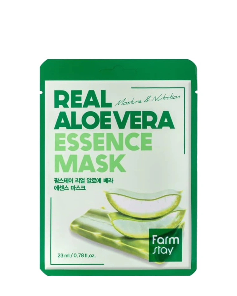 FarmStay Успокаивающая тканевая маска Real Aloe Vera, 1 шт