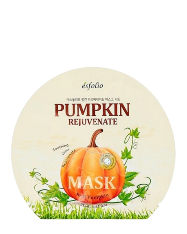 Esfolio Mască din țesătură pentru față cu extract de dovleac Pumpkin Rejuvenate, 1 buc