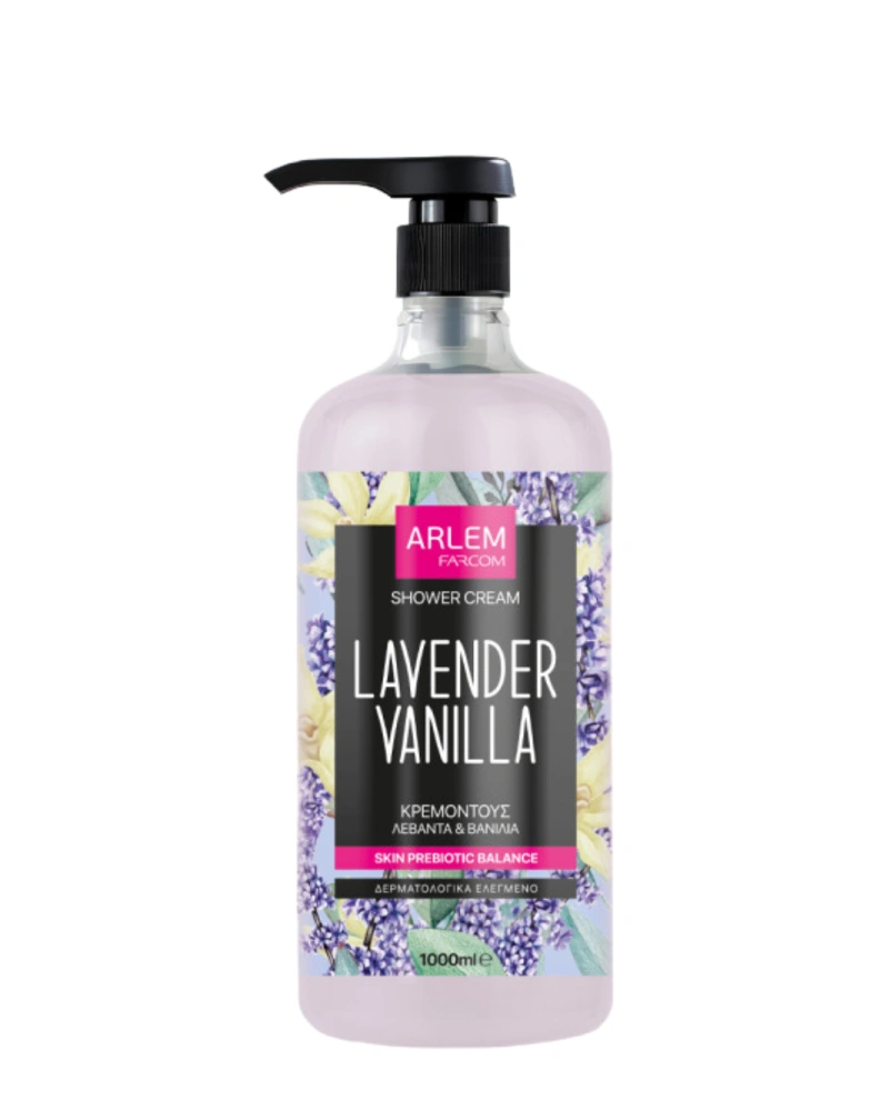 Farcom Крем-гель для душа Arlem Lavender and Vanilla, 1000 мл