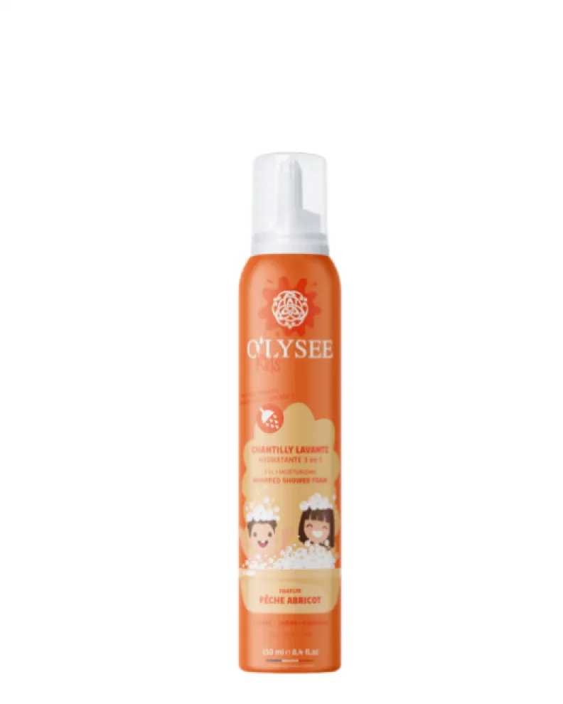 OLYSEE Șampon-gel de duș pentru copii Peach-Apricot, 250 ml