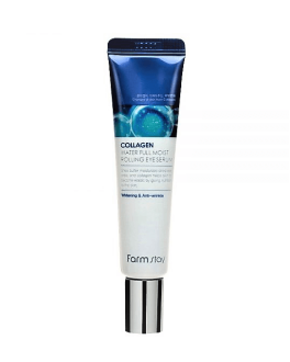 FarmStay Ser roller hidratant cu colagen pentru zona din jurul ochilor Collagen Water Full Moist, 25 ml