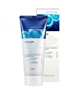 FarmStay Увлажняющая пенка для лица Collagen Water Full Moist, 180 мл