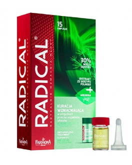 Farmona Complex in fiole impotriva caderii parului Radical Med Anti Hair Loss Ampoule Treatment, 15*5 ml
