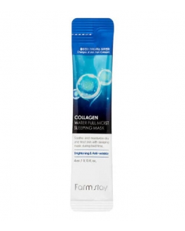 FarmStay Mască de noapte pentru hidratare Collagen Water Full Moist, 4 ml