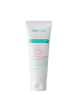 Esfolio Слабокислотная пенка 3HA Clear Cica Mildly Acidic, 100 г