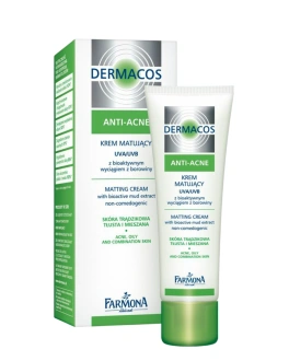 Farmona Crema matifiantă de zi pentru față UVA/UVB Dermacos Anti-Acne, 50 ml