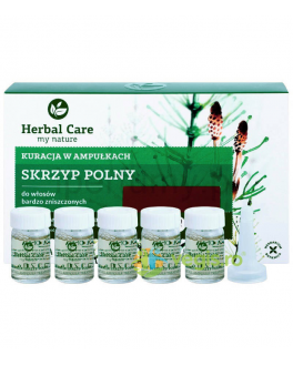 Farmona Fiole vindecătoare cu extract de coada-calului pentru părul foarte deteriorat Herbal Care Horsetail Ampoule Treatment 5 x 5 ml
