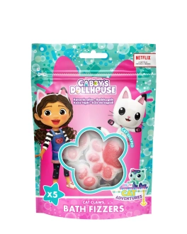Gabbys Dollhouse Bile efervescente de baie Cat Claws, 5 buc x 20 g