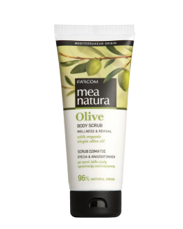 Farcom Scrub pentru corp cu extract de ulei de măsline Mea Natura Olive Body Scrub, 200 ml