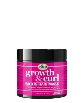 Difeel Mască pentru păr Growth and Curl Biotin, 340 gr