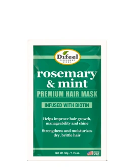 Difeel Mască cu efect de întărire a părului Rosemary and Mint, 50 g