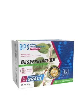 Balkan Pharmaceuticals Пищевая добавка Resveratrol BP, 60 кап