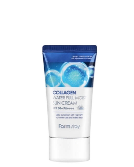 FarmStay Cremă cu protecție solară pentru față Collagen Water Full Moist SPF50+/PA++++, 50 gr