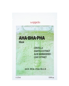 Yeppda Обновляющая тканевая маска AHA-BHA-PHA, 1 шт