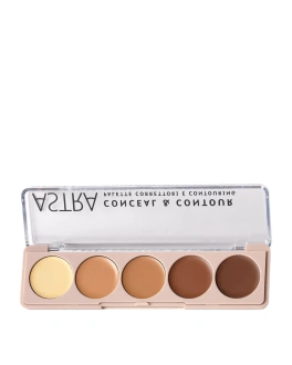 Astra Набор для контуринга лица Conceal and Contour Palette, 6.5 г