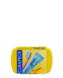 CURAPROX Set pentru călătorie Be You Yellow, 4 buc