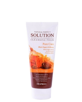Deoproce Spumă-scrub de curățare pentru față Natural Perfect Solution Pore Care, 170 gr
