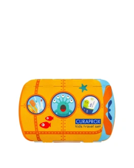 CURAPROX Kids Set de călătorie pentru copii Orange, 3 buc