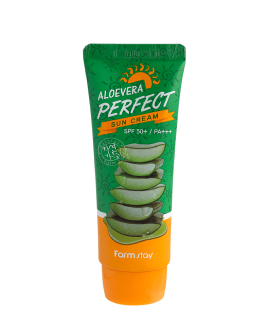 FarmStay Cremă cu protecție solară pentru față și corp Aloe Vera Perfect Sun Cream SPF 50+, 70 ml