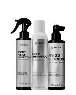 Glimmer Набор для ухода за волосами Frizz Blocker Trio, 3 шт