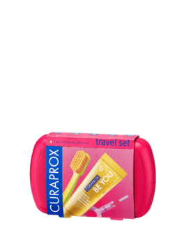 CURAPROX Set pentru călătorie Be You Red, 4 buc