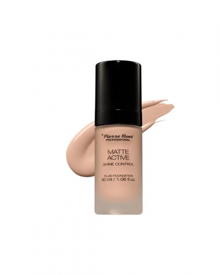 Pierre Rene Fond de ten fluid mat Matte Active Fluid Foundation, 30 ml