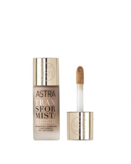  Astra Fond de ten pentru față Transformist Foundation+Concealer, 18 ml