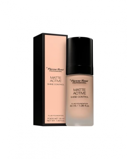 Pierre Rene Fond de ten fluid mat Matte Active Fluid Foundation, 30 ml