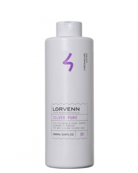 LORVENN Шампунь для обесцвеченных и мелированных волос Silver Pure