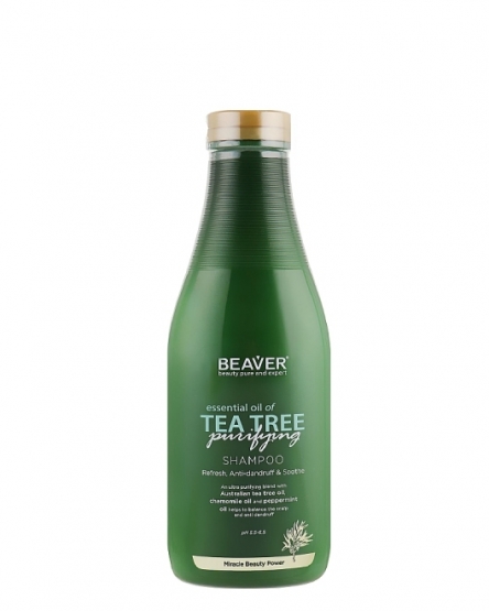 BEAVER Șampon calmant pentru păr Tea Tree Purifying